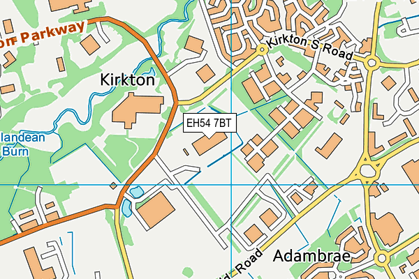 EH54 7BT map - OS VectorMap District (Ordnance Survey) EH54 7BT map - OS VectorMap District (Ordnance Survey)