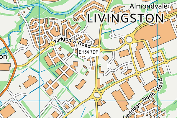 EH54 7DF map - OS VectorMap District (Ordnance Survey) EH54 7DF map - OS VectorMap District (Ordnance Survey)