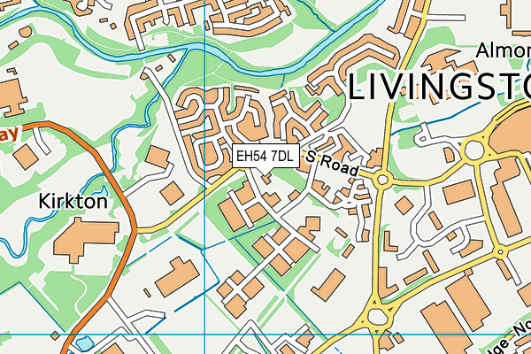 EH54 7DL map - OS VectorMap District (Ordnance Survey) EH54 7DL map - OS VectorMap District (Ordnance Survey)