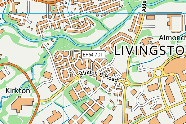 EH54 7DT map - OS VectorMap District (Ordnance Survey) EH54 7DT map - OS VectorMap District (Ordnance Survey)