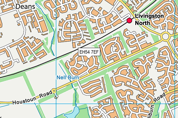EH54 7EF map - OS VectorMap District (Ordnance Survey) EH54 7EF map - OS VectorMap District (Ordnance Survey)
