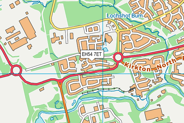 EH54 7ET map - OS VectorMap District (Ordnance Survey) EH54 7ET map - OS VectorMap District (Ordnance Survey)