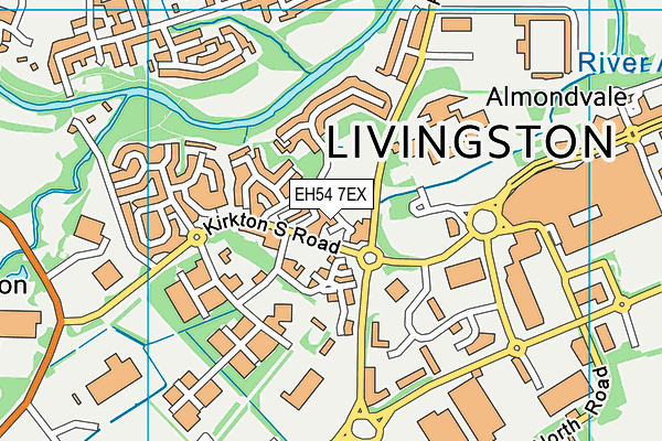 EH54 7EX map - OS VectorMap District (Ordnance Survey) EH54 7EX map - OS VectorMap District (Ordnance Survey)