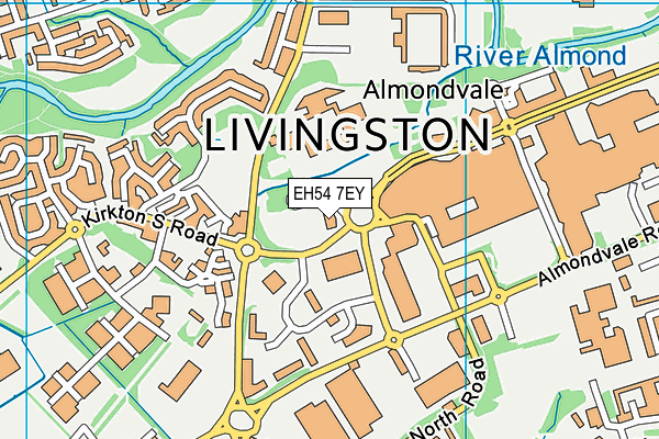 EH54 7EY map - OS VectorMap District (Ordnance Survey) EH54 7EY map - OS VectorMap District (Ordnance Survey)