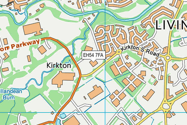 EH54 7FA map - OS VectorMap District (Ordnance Survey) EH54 7FA map - OS VectorMap District (Ordnance Survey)