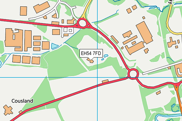 EH54 7FD map - OS VectorMap District (Ordnance Survey) EH54 7FD map - OS VectorMap District (Ordnance Survey)