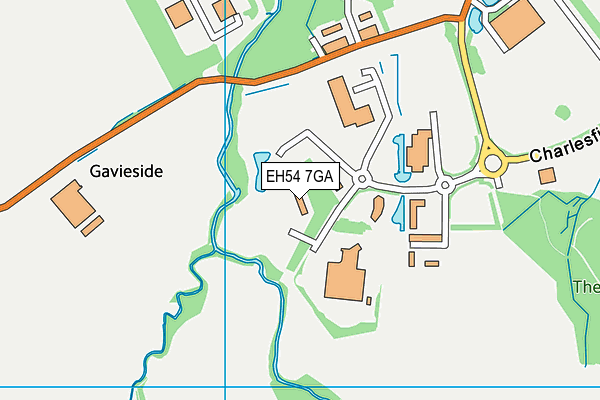 EH54 7GA map - OS VectorMap District (Ordnance Survey) EH54 7GA map - OS VectorMap District (Ordnance Survey)