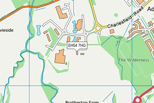 EH54 7HG map - OS VectorMap District (Ordnance Survey) EH54 7HG map - OS VectorMap District (Ordnance Survey)