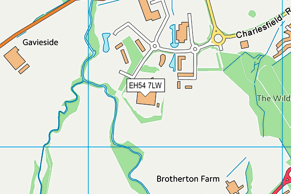EH54 7LW map - OS VectorMap District (Ordnance Survey) EH54 7LW map - OS VectorMap District (Ordnance Survey)