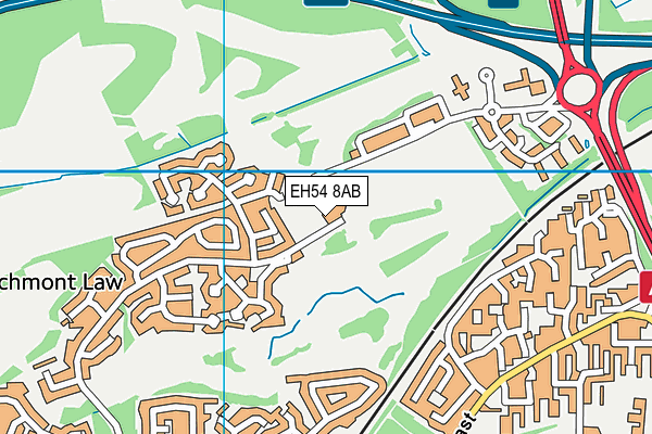 EH54 8AB map - OS VectorMap District (Ordnance Survey) EH54 8AB map - OS VectorMap District (Ordnance Survey)