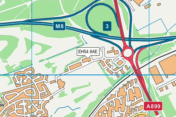 EH54 8AE map - OS VectorMap District (Ordnance Survey) EH54 8AE map - OS VectorMap District (Ordnance Survey)