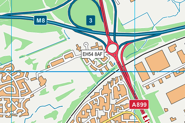 EH54 8AF map - OS VectorMap District (Ordnance Survey) EH54 8AF map - OS VectorMap District (Ordnance Survey)