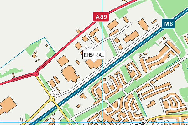 EH54 8AL map - OS VectorMap District (Ordnance Survey) EH54 8AL map - OS VectorMap District (Ordnance Survey)