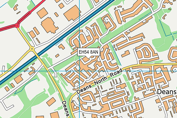EH54 8AN map - OS VectorMap District (Ordnance Survey) EH54 8AN map - OS VectorMap District (Ordnance Survey)
