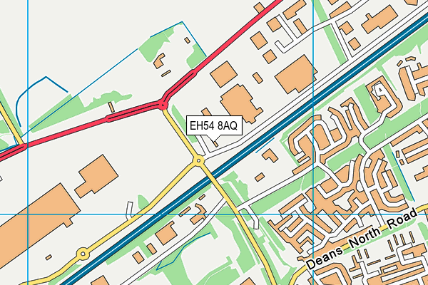 EH54 8AQ map - OS VectorMap District (Ordnance Survey) EH54 8AQ map - OS VectorMap District (Ordnance Survey)