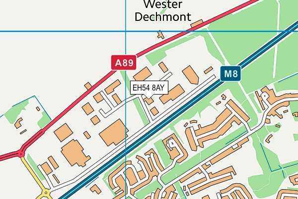 EH54 8AY map - OS VectorMap District (Ordnance Survey) EH54 8AY map - OS VectorMap District (Ordnance Survey)