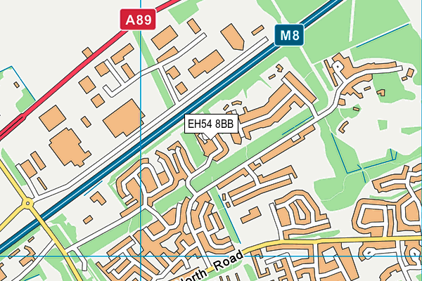 EH54 8BB map - OS VectorMap District (Ordnance Survey) EH54 8BB map - OS VectorMap District (Ordnance Survey)