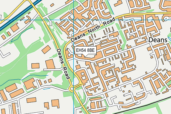 EH54 8BE map - OS VectorMap District (Ordnance Survey) EH54 8BE map - OS VectorMap District (Ordnance Survey)