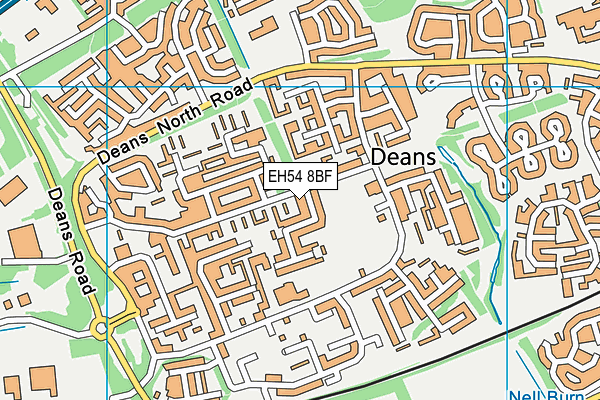 EH54 8BF map - OS VectorMap District (Ordnance Survey) EH54 8BF map - OS VectorMap District (Ordnance Survey)