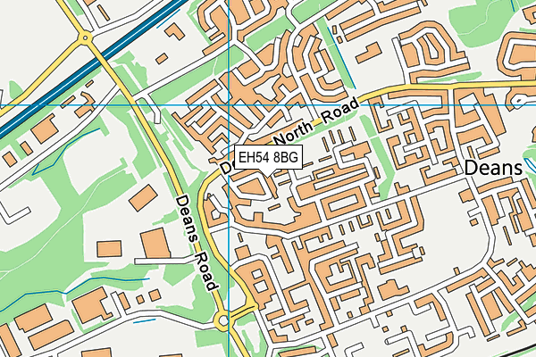 EH54 8BG map - OS VectorMap District (Ordnance Survey) EH54 8BG map - OS VectorMap District (Ordnance Survey)