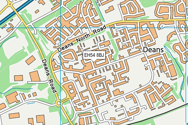 EH54 8BJ map - OS VectorMap District (Ordnance Survey) EH54 8BJ map - OS VectorMap District (Ordnance Survey)