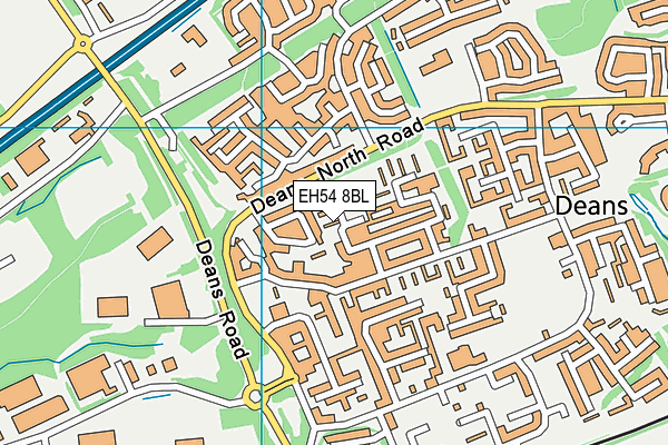 EH54 8BL map - OS VectorMap District (Ordnance Survey) EH54 8BL map - OS VectorMap District (Ordnance Survey)