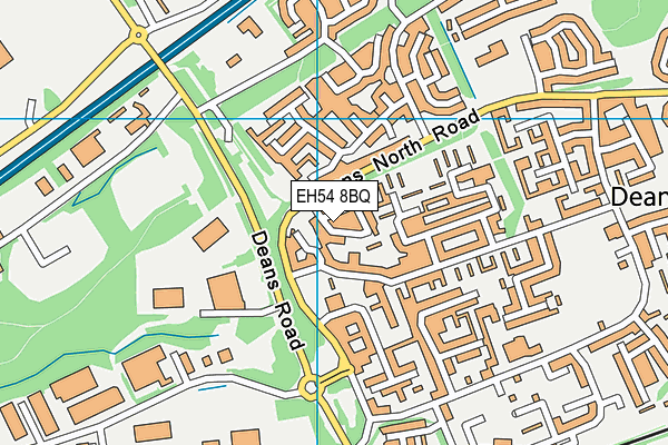 EH54 8BQ map - OS VectorMap District (Ordnance Survey) EH54 8BQ map - OS VectorMap District (Ordnance Survey)