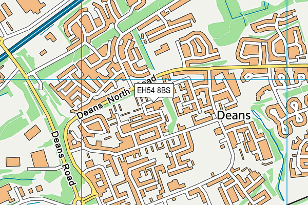 EH54 8BS map - OS VectorMap District (Ordnance Survey) EH54 8BS map - OS VectorMap District (Ordnance Survey)