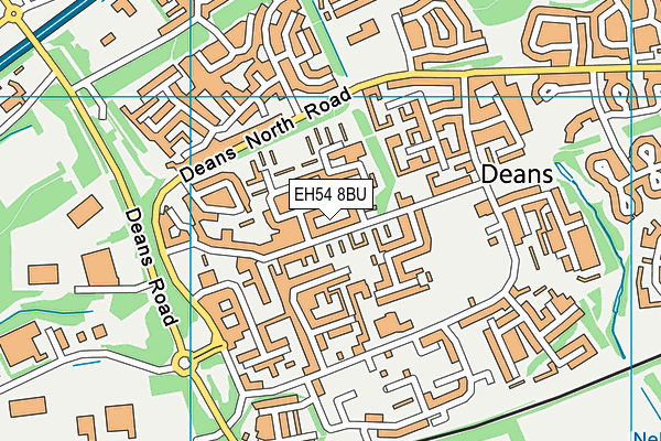 EH54 8BU map - OS VectorMap District (Ordnance Survey) EH54 8BU map - OS VectorMap District (Ordnance Survey)