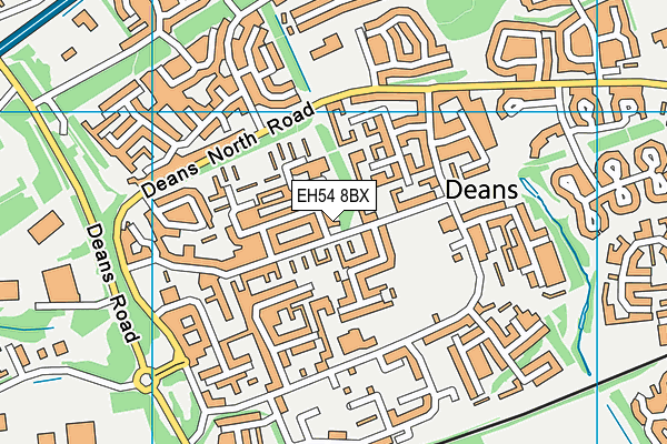 EH54 8BX map - OS VectorMap District (Ordnance Survey) EH54 8BX map - OS VectorMap District (Ordnance Survey)