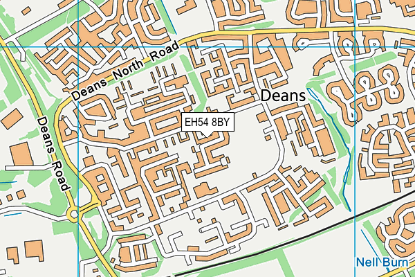 EH54 8BY map - OS VectorMap District (Ordnance Survey) EH54 8BY map - OS VectorMap District (Ordnance Survey)