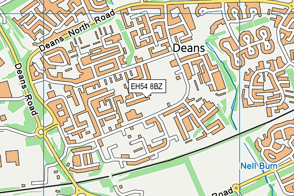 EH54 8BZ map - OS VectorMap District (Ordnance Survey) EH54 8BZ map - OS VectorMap District (Ordnance Survey)