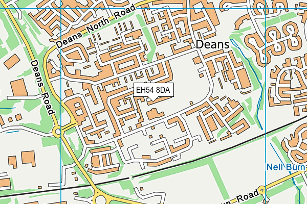 EH54 8DA map - OS VectorMap District (Ordnance Survey) EH54 8DA map - OS VectorMap District (Ordnance Survey)