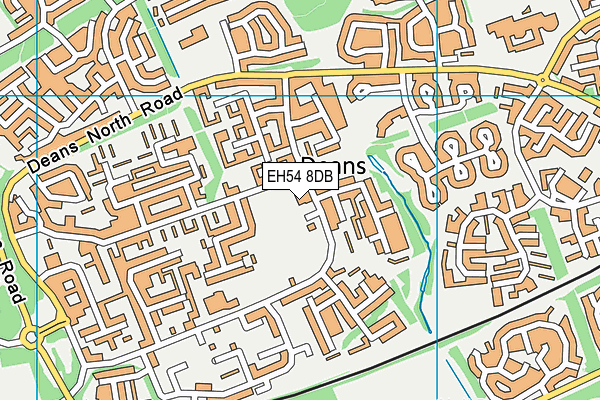 EH54 8DB map - OS VectorMap District (Ordnance Survey) EH54 8DB map - OS VectorMap District (Ordnance Survey)
