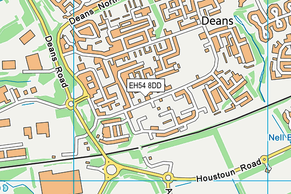 EH54 8DD map - OS VectorMap District (Ordnance Survey) EH54 8DD map - OS VectorMap District (Ordnance Survey)
