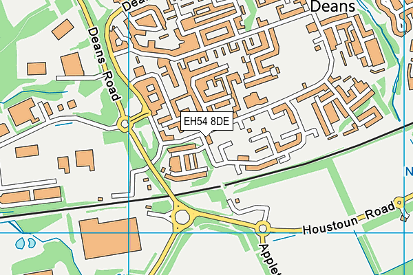 EH54 8DE map - OS VectorMap District (Ordnance Survey) EH54 8DE map - OS VectorMap District (Ordnance Survey)