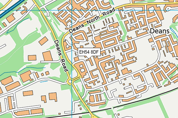 EH54 8DF map - OS VectorMap District (Ordnance Survey) EH54 8DF map - OS VectorMap District (Ordnance Survey)