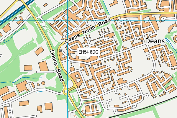 EH54 8DG map - OS VectorMap District (Ordnance Survey) EH54 8DG map - OS VectorMap District (Ordnance Survey)
