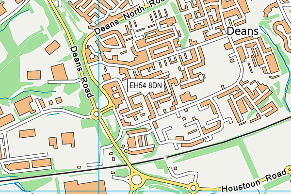 EH54 8DN map - OS VectorMap District (Ordnance Survey) EH54 8DN map - OS VectorMap District (Ordnance Survey)