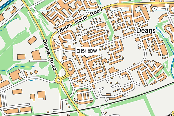 EH54 8DW map - OS VectorMap District (Ordnance Survey) EH54 8DW map - OS VectorMap District (Ordnance Survey)