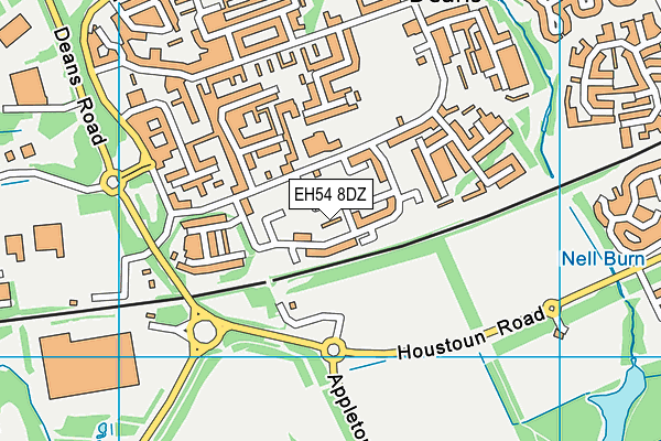 EH54 8DZ map - OS VectorMap District (Ordnance Survey) EH54 8DZ map - OS VectorMap District (Ordnance Survey)