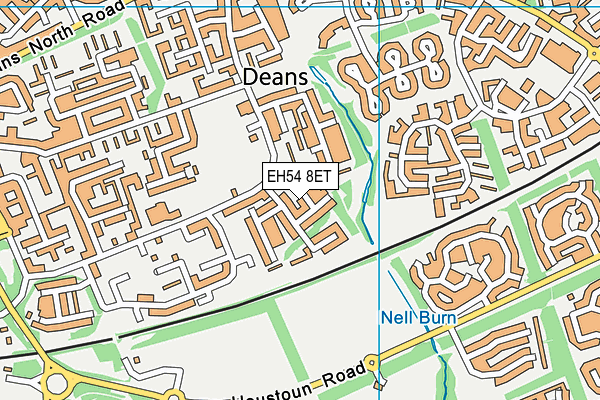 EH54 8ET map - OS VectorMap District (Ordnance Survey) EH54 8ET map - OS VectorMap District (Ordnance Survey)