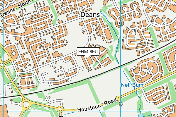 EH54 8EU map - OS VectorMap District (Ordnance Survey)