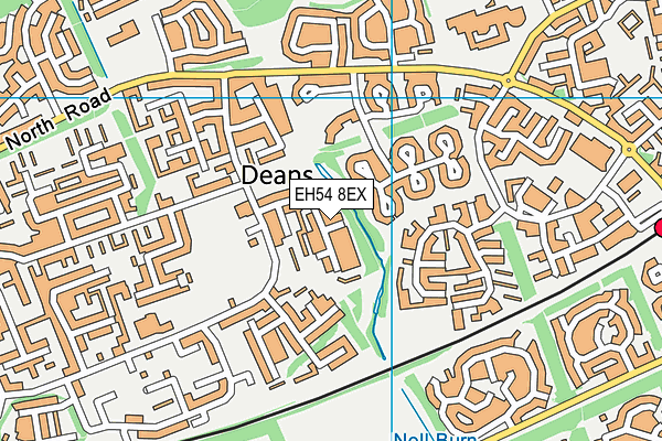 EH54 8EX map - OS VectorMap District (Ordnance Survey) EH54 8EX map - OS VectorMap District (Ordnance Survey)