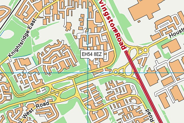 EH54 8EZ map - OS VectorMap District (Ordnance Survey) EH54 8EZ map - OS VectorMap District (Ordnance Survey)