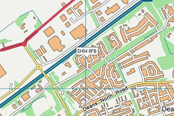 EH54 8FB map - OS VectorMap District (Ordnance Survey) EH54 8FB map - OS VectorMap District (Ordnance Survey)