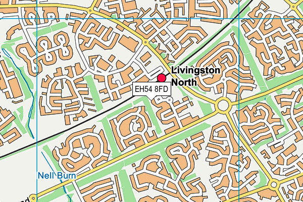 EH54 8FD map - OS VectorMap District (Ordnance Survey) EH54 8FD map - OS VectorMap District (Ordnance Survey)