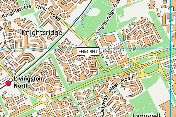 EH54 8HT map - OS VectorMap District (Ordnance Survey) EH54 8HT map - OS VectorMap District (Ordnance Survey)
