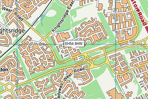 EH54 8HW map - OS VectorMap District (Ordnance Survey) EH54 8HW map - OS VectorMap District (Ordnance Survey)
