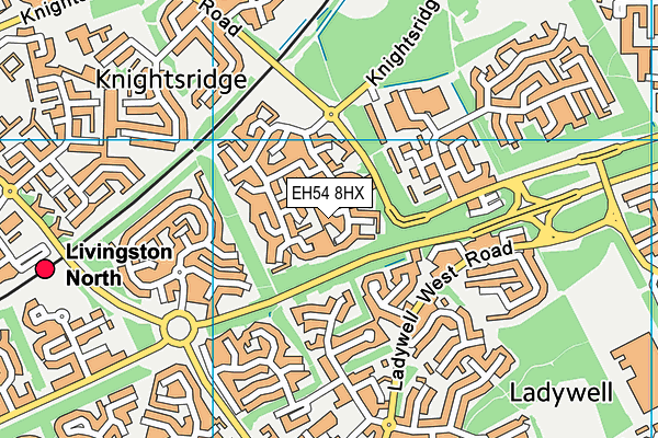 EH54 8HX map - OS VectorMap District (Ordnance Survey) EH54 8HX map - OS VectorMap District (Ordnance Survey)